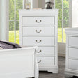 Louis Philippe White Chest by Furniture of America at Eve Furniture