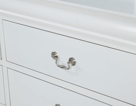 Louis Philip White Chest by Crown Mark at Eve Furniture
