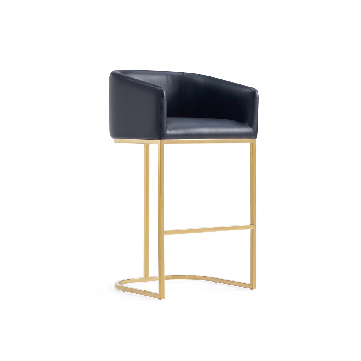 Louvre Barstool in Black (set of 2) by Manhattan Comfort at Eve Furniture