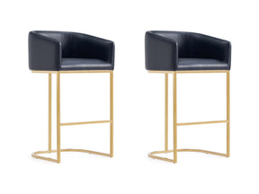 Louvre Barstool in Black (set of 2) by Manhattan Comfort at Eve Furniture