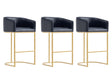 Louvre Barstool in Black (set of 3) by Manhattan Comfort at Eve Furniture