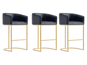 Louvre Barstool in Black (set of 3) by Manhattan Comfort at Eve Furniture