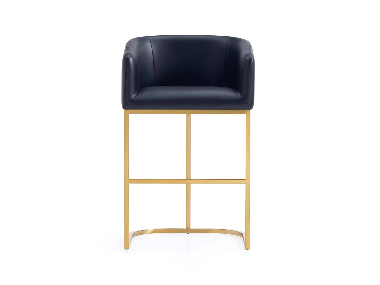 Louvre Counter Stool in Black by Manhattan Comfort at Eve Furniture