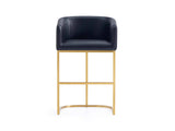 Louvre Counter Stool in Black by Manhattan Comfort at Eve Furniture