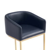 Louvre Counter Stool in Black (set of 2) by Manhattan Comfort at Eve Furniture