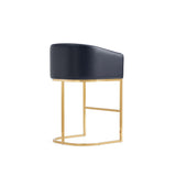 Louvre Counter Stool in Black (set of 2) by Manhattan Comfort at Eve Furniture