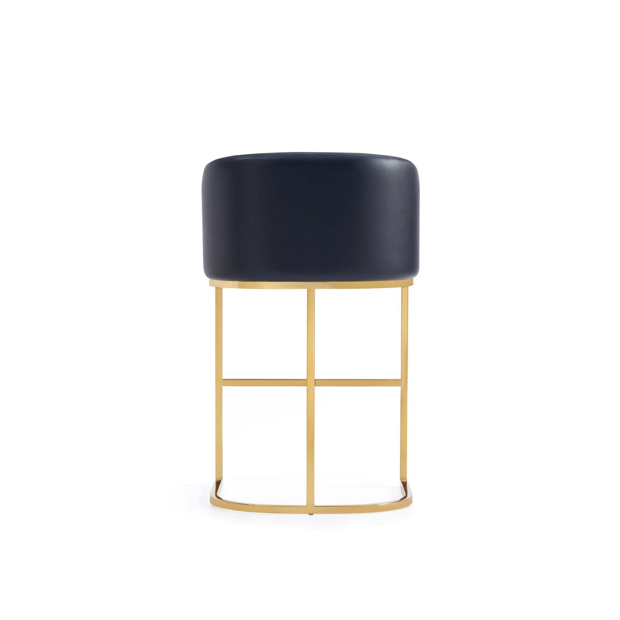 Louvre Counter Stool in Black (set of 2) by Manhattan Comfort at Eve Furniture