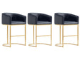 Louvre Counter Stool in Black (set of 3) by Manhattan Comfort at Eve Furniture