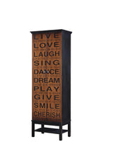 Lovegood Rich Brown/Black 2-Door Accent Cabinet