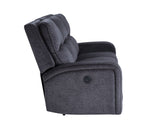 Lovell Charcoal Fabric 3-Piece Power Reclining Set by Steve Silver at Eve Furniture