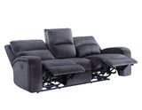 Lovell Charcoal Fabric 3-Piece Power Reclining Set by Steve Silver at Eve Furniture