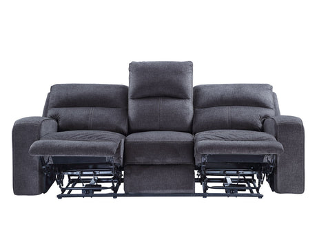 Lovell Charcoal Fabric 3-Piece Power Reclining Set by Steve Silver at Eve Furniture
