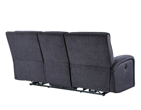 Lovell Charcoal Fabric 3-Piece Power Reclining Set by Steve Silver at Eve Furniture
