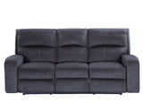 Lovell Charcoal Fabric 3-Piece Power Reclining Set by Steve Silver at Eve Furniture