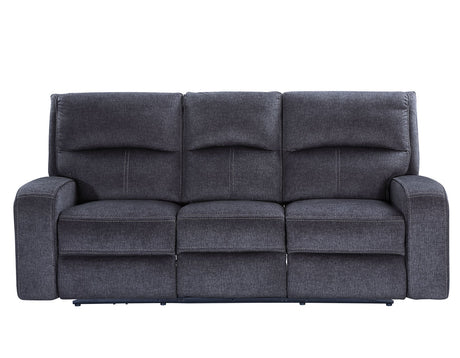 Lovell Charcoal Fabric 3-Piece Power Reclining Set by Steve Silver at Eve Furniture