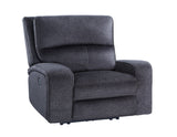 Lovell Charcoal Fabric 3-Piece Power Reclining Set by Steve Silver at Eve Furniture
