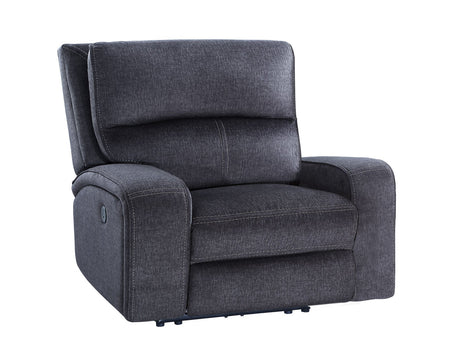 Lovell Charcoal Fabric 3-Piece Power Reclining Set by Steve Silver at Eve Furniture