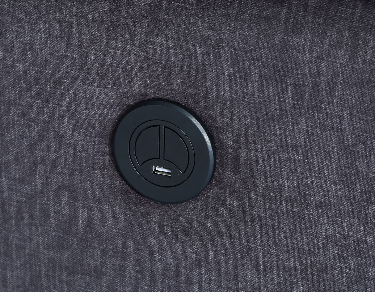 Lovell Charcoal Fabric 3-Piece Power Reclining Set by Steve Silver at Eve Furniture