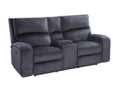 Lovell Charcoal Fabric 3-Piece Power Reclining Set by Steve Silver at Eve Furniture