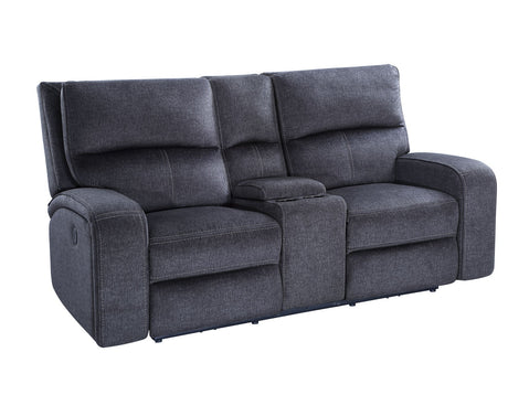Lovell Charcoal Fabric 3-Piece Power Reclining Set by Steve Silver at Eve Furniture