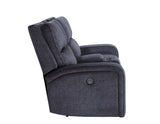 Lovell Charcoal Fabric 3-Piece Power Reclining Set by Steve Silver at Eve Furniture