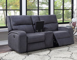 Lovell Charcoal Fabric 3-Piece Power Reclining Set by Steve Silver at Eve Furniture