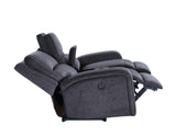 Lovell Charcoal Fabric 3-Piece Power Reclining Set by Steve Silver at Eve Furniture