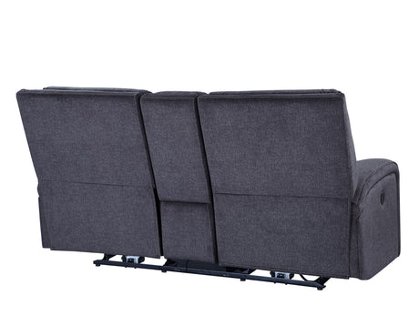 Lovell Charcoal Fabric 3-Piece Power Reclining Set by Steve Silver at Eve Furniture