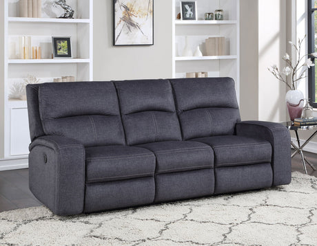 Lovell Charcoal Fabric 3-Piece Power Reclining Set by Steve Silver at Eve Furniture
