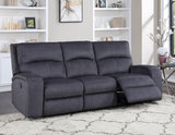 Lovell Charcoal Fabric 3-Piece Power Reclining Set by Steve Silver at Eve Furniture