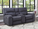 Lovell Charcoal Fabric 3-Piece Power Reclining Set by Steve Silver at Eve Furniture