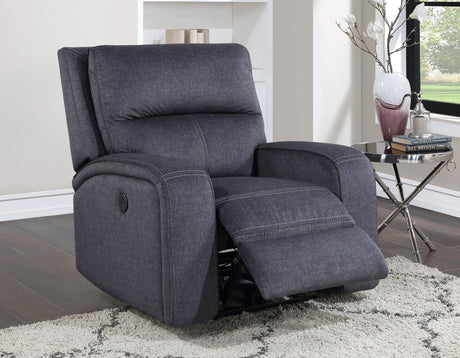 Lovell Charcoal Fabric 3-Piece Power Reclining Set by Steve Silver at Eve Furniture