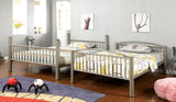Lovia Metallic Gold Full/Full Bunk Bed by Furniture of America at Eve Furniture