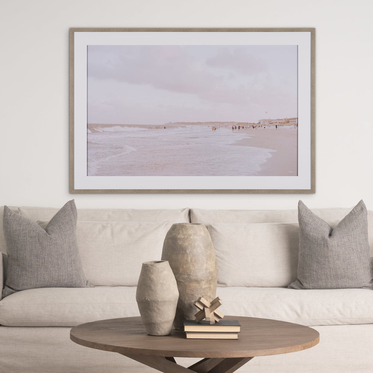 Low Country Coastline by Kelly Frere Framed Art Print Matted under Glass by Mercana at Eve Furniture