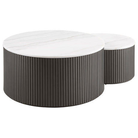 Lowe Charcoal HP0426 2-Piece Nesting Coffee Table by Coaster at Eve Furniture