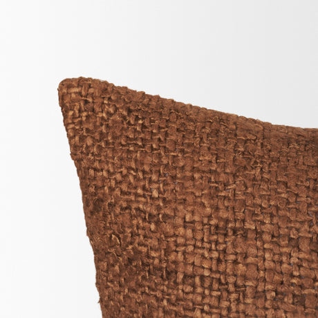 Lowen 14x26 Lumbar Copper Rust Woven Decorative Pillow by Mercana at Eve Furniture