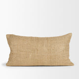 Lowen 14x26 Lumbar Gold Woven Decorative Pillow by Mercana at Eve Furniture