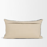 Lowen 14x26 Lumbar Navy Woven Decorative Pillow by Mercana at Eve Furniture