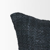 Lowen 14x26 Lumbar Navy Woven Decorative Pillow by Mercana at Eve Furniture