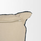 Lowen 14x26 Lumbar Navy Woven Decorative Pillow by Mercana at Eve Furniture