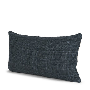 Lowen 14x26 Lumbar Navy Woven Decorative Pillow by Mercana at Eve Furniture