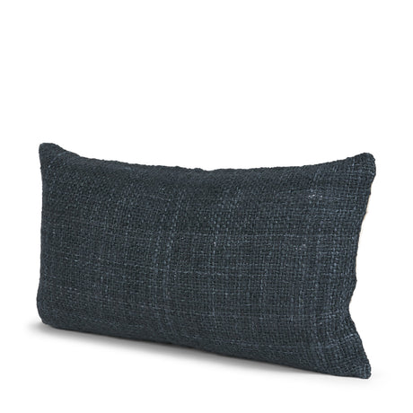 Lowen 14x26 Lumbar Navy Woven Decorative Pillow by Mercana at Eve Furniture