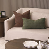 Lowen Silver Sage Woven Decorative Pillow by Mercana at Eve Furniture