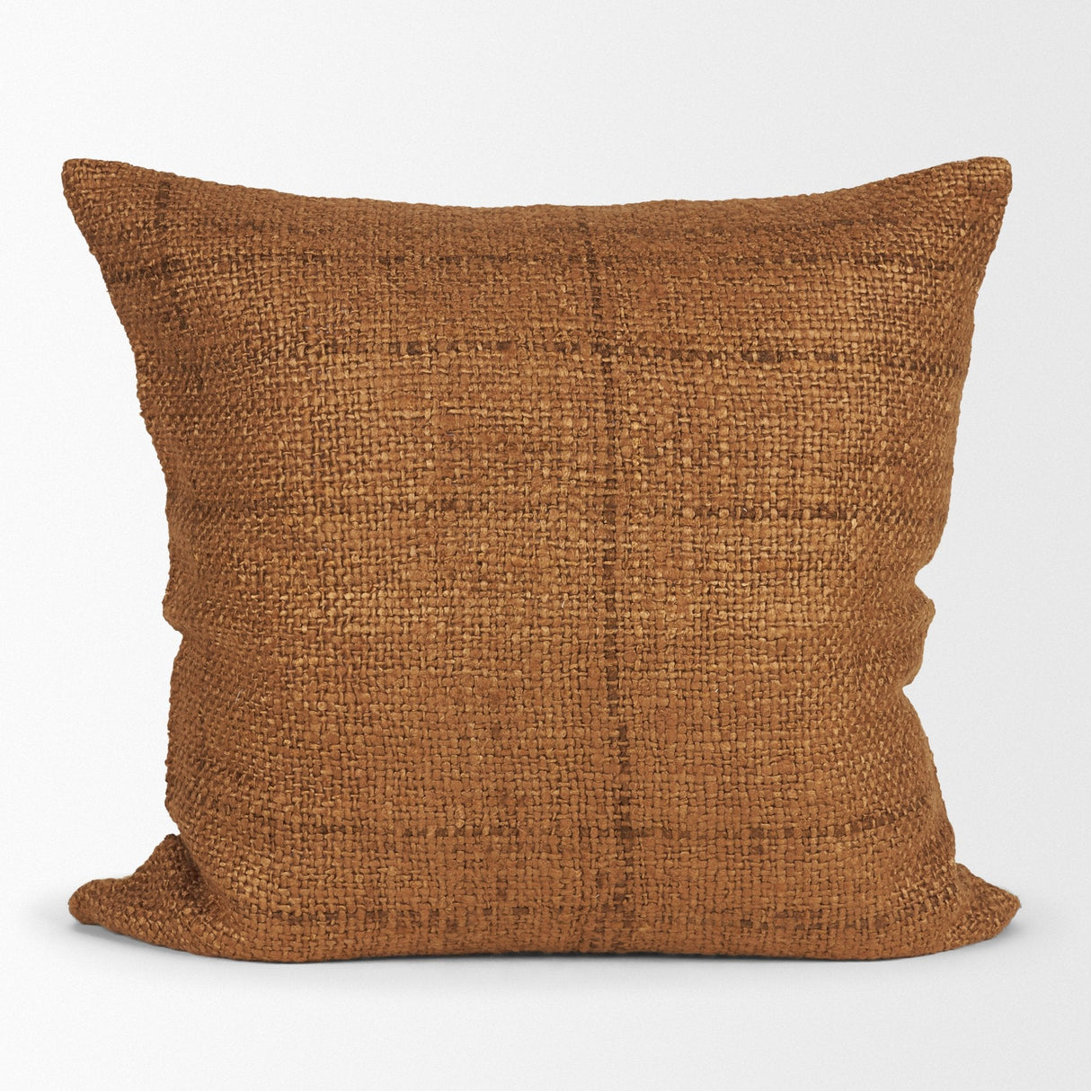 Lowen Square Copper Rust Woven Decorative Pillow by Mercana at Eve Furniture