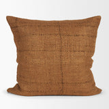 Lowen Square Copper Rust Woven Decorative Pillow by Mercana at Eve Furniture