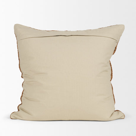 Lowen Square Copper Rust Woven Decorative Pillow by Mercana at Eve Furniture