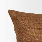 Lowen Square Copper Rust Woven Decorative Pillow by Mercana at Eve Furniture