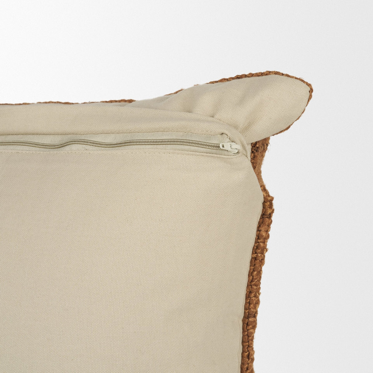 Lowen Square Copper Rust Woven Decorative Pillow by Mercana at Eve Furniture