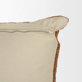 Lowen Square Copper Rust Woven Decorative Pillow by Mercana at Eve Furniture