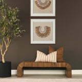 Lowen Square Copper Rust Woven Decorative Pillow by Mercana at Eve Furniture
